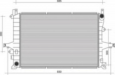 MAGNETI MARELLI 350213117200 -  Радиатор, охлаждение двигателя
